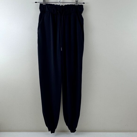 Lululemon Womens Black High Rise Stretch Drawstring Jogger Pants Size 2 - Picture 1 of 14